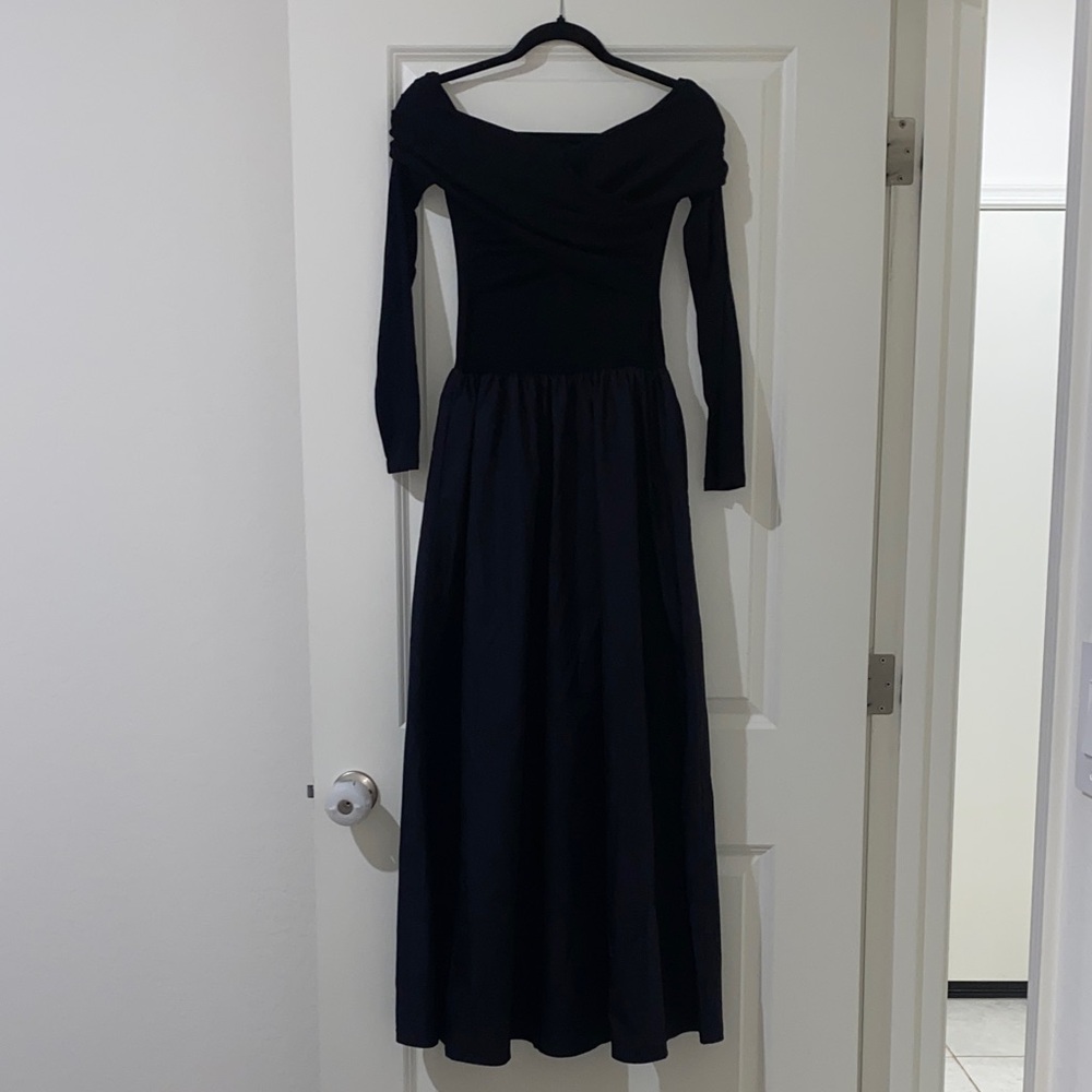 Commense Black Long Sleeve Dress